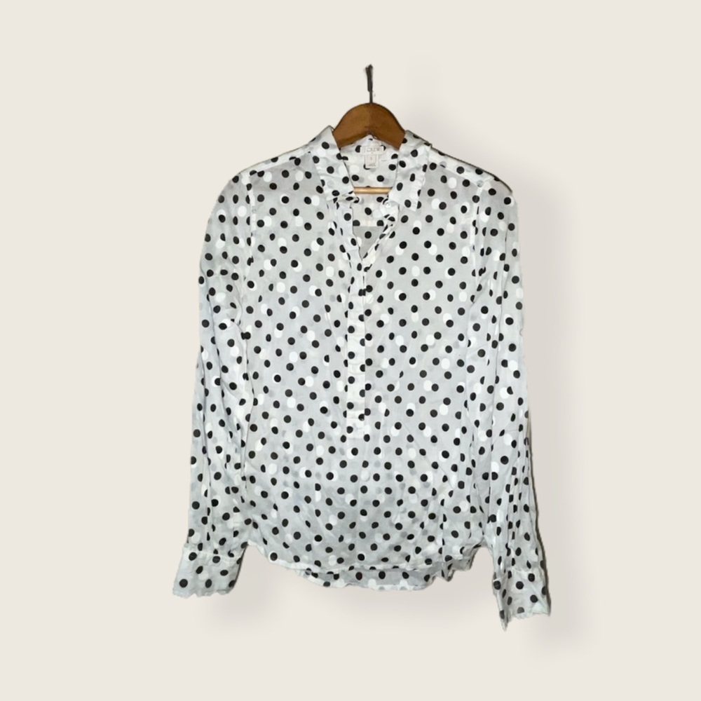 J. Crew Polka Dot Button Down